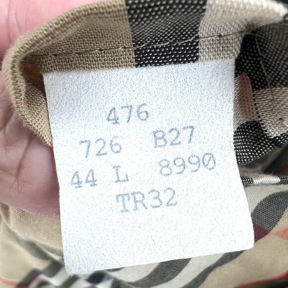 Vintage Burberrys of London Tan Trench Coat with Nova Check Lining Mens 44 - Picture 15 of 16